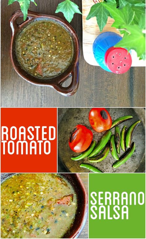 Serrano Salsa Recipe, Roasted Jalapeno Salsa, Serrano Salsa, Hot Salsa Recipes, Latina Lifestyle, Serrano Hot Sauce, Roasted Tomato Salsa, Pepper Salsa, Produce Recipes