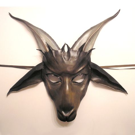 Goat Mask, Witches Sabbath, Billy Goats Gruff, Halloween Writing, Devil Mask, Black Goat, Goat Head, Billy Goat, Mask Masquerade