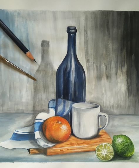 Still Life Ideas Drawing, Still Life Art Drawing, Still Life Watercolor Paintings, Still Life Painting Watercolor, Watercolor Still Life, Composition Painting, Dancing Drawings, Still Life Paintings, Pencil Sketch Images