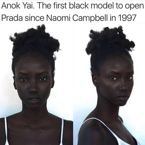 Anok Yai, Prada Runway, Women Models, Black Knowledge, We Are The World, Black Pride, Badass Women, Black Model, Black Excellence