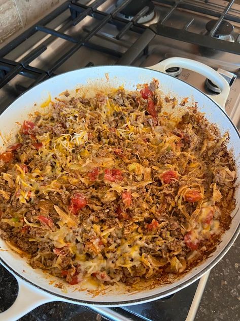 Cooked Shredded Cabbage Recipes, Cabbage Taco Casserole, Mexican Cabbage Casserole, Mexican Cabbage Recipes, Cabbage In Tacos, Cabbage Bowl Recipe, Mexican Cabbage Soup, Mexican Cabbage Roll Soup, Cabbage On Tacos