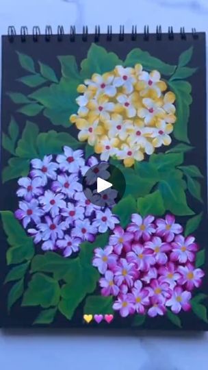 1.3M views · 70K reactions | Flowers 4.0
#arteenacrílico #acrilicpainting #colores #bosque #pintando #artist #color #art #acuarelastime #arteenacrílico #acrilicpainting #colores #Bosques | Arte y Pintura | rhianne · Somewhere Only We Know Hydrangeas Painting, Somewhere Only We Know, Sketch Pad, Round Brush, Flat Brush, Painting Flowers, Painting Lessons, Flower Embroidery Designs, Color Art