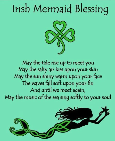 Irish Mermaid, Mermaid Quotes, Irish Quotes, Mermaid Stuff, Mermaid Dreams, Mermaids And Mermen, Until We Meet Again, Mermaid Life, Irish Blessing