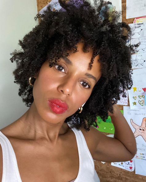 Kerry Washington Shows Off Her 'Fresh Cut': 'Curls and Coils' Kerry Washington Natural Hair, Kerry Washington Hair, Breaking Hair, Ruby Woo, Kerry Washington, Grow Long Hair, Curl Cream, Brittle Hair, Dita Von Teese