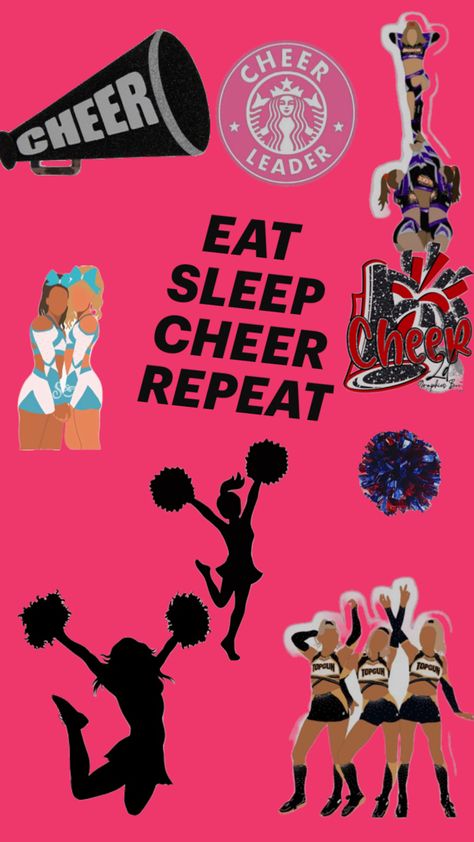 I love cheer a lot Cute Cheer Wallpaper, Cheer Wallpapers Iphone, Cheer Backgrounds, Cheer Wallpapers, Cheer Flyer, Dance Wallpaper, Cheer Life, Cheer Stuff, Cheer Stunts