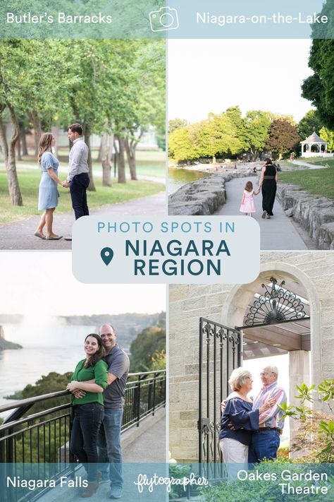 Situated on the border of Ontario and New York is one of the most-visited attractions in the world—Niagara Falls! 🤩 Made up of three powerful waterfalls, this magnificent natural attraction is a must-see for many travellers.🌈 There’s so much more to do in the Niagara Region. From wine-tasting in Niagara-on-the-Lake to catching a glimpse of Canada’s history at Butler’s Barracks and everything in between. Check out our blog to find out the best places to take photos in the Niagara Region!👯‍♀️ Niagara Canada, Summer Rules, Niagara Falls State Park, Canadian Road Trip, Lakeside Park, Niagara Falls Ny, Couples Travel, Niagara Region, Niagara On The Lake