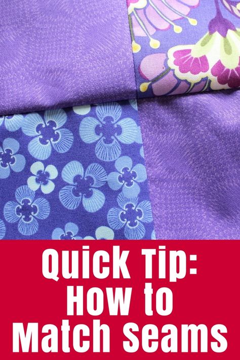 Quilting Tip: Nesting Seams • The Crafty Mummy Quilting Hacks Tips, Quilting Tips For Beginners, Quilting Hacks, Easy Quilting Design, Beginner Quilting Projects, Beginning Quilting, Quilting Tutorial, Patchwork Tutorial, Sewing Machine Quilting