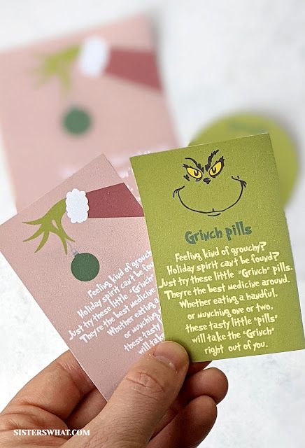 Printable Christmas Tags Grinch Pills Printable Stocking Stuffer - Sisters, What! Grinch Pills Printable, Grinch Gift Tags, Grinch Pills, Free Christmas Tags Printable, Printable Christmas Tags, Eco Friendly Gift Wrapping, Christmas Tags Printable, Wrap Ideas, Tags Printable