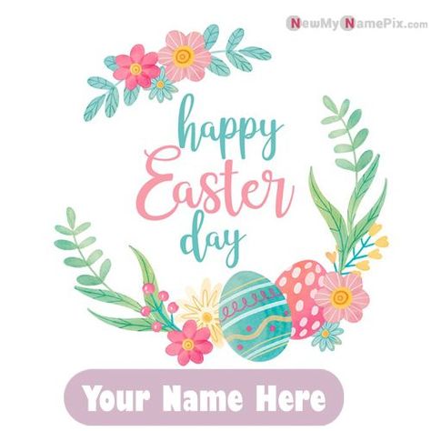 Happy Easter Day Pictures Send With Name Card:- Write Name On Greeting's Card Happy Easter Day Wishes Images, (Customized Name Editing Easter Day Wishes) Online Personal Name Add Photo Creating Tool Free Download Easter Celebration, (Best Collection Happy Easter Day Photos) Beautiful Name Print Send Happy Easter Day Special Wish Cards, (Personalized Name Text Writing Happy Easter Day Images) Easter Day Ideas, Easter Journal, Easter Image, Happy Easter Pictures, Easter Designs, Happy Easter Greetings, Easter Flower, Easter Illustration, Happy Easter Everyone