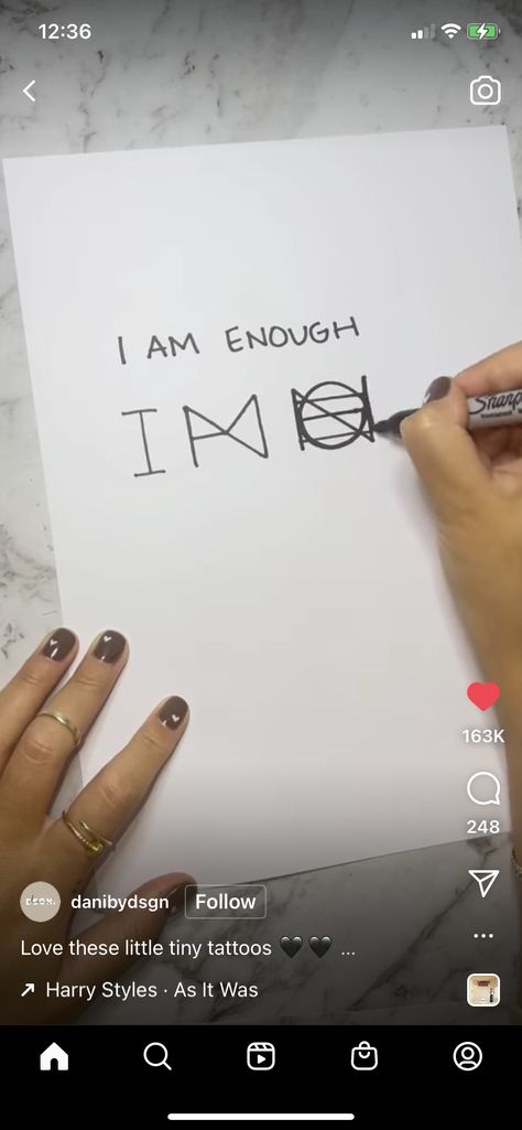 I Am Enough Tattoo, Enough Tattoo, Band Tattoos, Forearm Band Tattoos, Self Love Tattoo, Arm Tattoos For Women, I Am Enough, Band Tattoo, Arm Tattoos