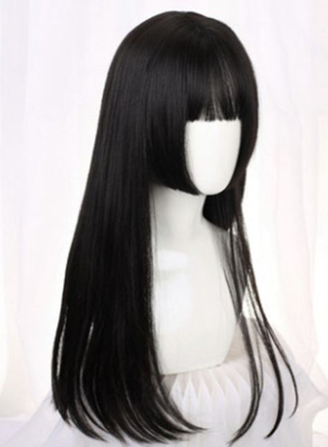 Hime Haircut Medium, Hemi Haircut, Japanese Hairstyle Long Hair, Hime Cut Ponytail, 2016 Fantasy Haircut, Hime Haircut Black Woman, Long Hime Haircut, Hime Haircut With Bangs, Japanese Long Hairstyle