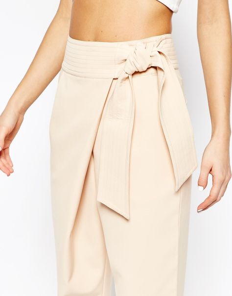 Image 3 of Lavish Alice Peg Pant with Tie Belt Peg Pants, Peg Trousers, Womens Pants Design, Lookbook Inspiration, Lavish Alice, Wrap Pants, Tie Women, Pants Women Fashion, Stylish Jeans