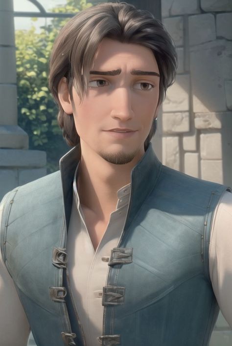 Tangled Flynn Rider, Tangled Flynn, Disney Dudes, Male Cartoon Characters, Fictional Character Crush, Rapunzel And Eugene, Flynn Rider, Front Hair Styles, Disney Men