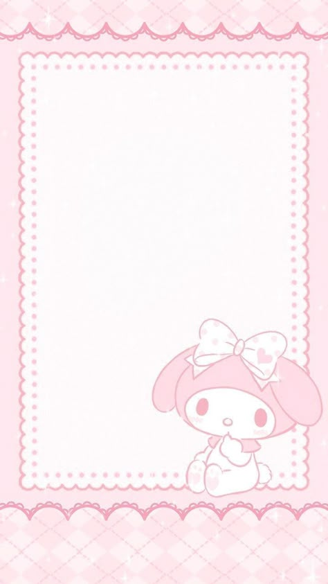 Picsart Template, Cutecore Background, Pink Wallpaper Border, Memo Pad Design, Hello Kitty Wallpaper Hd, Hello Kitty Printables, My Melody Wallpaper, Desain Quilling, Japon Illustration