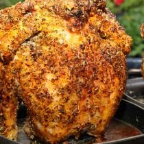 Succotash Recipe | Rachael Ray Show Drunken Chicken, Chicken Rotisserie, Can Chicken Recipes, Beer Chicken, Can Chicken, Beer Can Chicken, Good Roasts, Roast Chicken Recipes, Canned Chicken