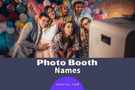 Photobooth Name Ideas, Photo Booth Names Ideas, Photo Booth Business Names, New Business Names, Catchy Name, Photo Booth Business, Photo Booth Company, Catchy Names, Name Boards