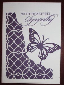 Sympathy Card Sayings, Sympathy Cards Handmade, Thinlits Dies, Tim Holtz Cards, Condolence Card, Mixed Media Cards, Embossed Cards, Butterfly Cards, Stamping Up Cards