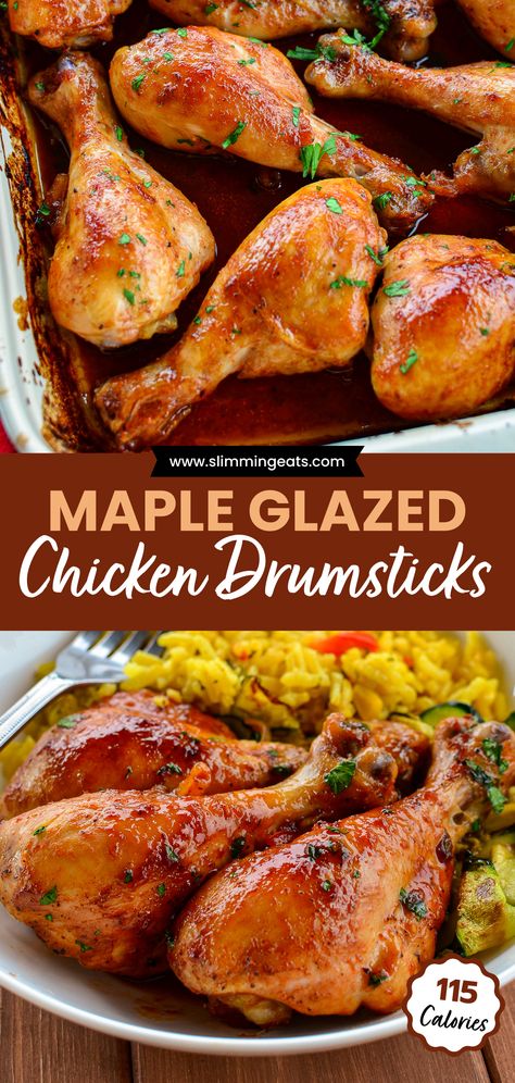 Enjoy the irresistible flavours of our Sweet and Sticky Maple Glazed Chicken tonight! With its luscious maple syrup glaze, each bite of these succulent chicken drumsticks promises a mouthwatering experience that's truly finger-lickin' good. Maple Glaze Chicken, Maple Soy Chicken, Maple Syrup Chicken Recipes, Best Chicken Drumstick Recipes, Sticky Drumsticks, Chicken Drumstick Marinade, Drumstick Chicken Recipes, Sticky Chicken Drumsticks, Maple Syrup Chicken