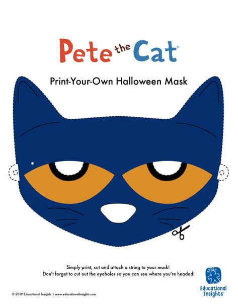 Cat Mask Printable, Childrens Book Character Costumes, Character Day Ideas, Kids Book Character Costumes, Pete The Cat Costume, Diy Costume Ideas, Book Character Pumpkins, Character Day, Mask Printable