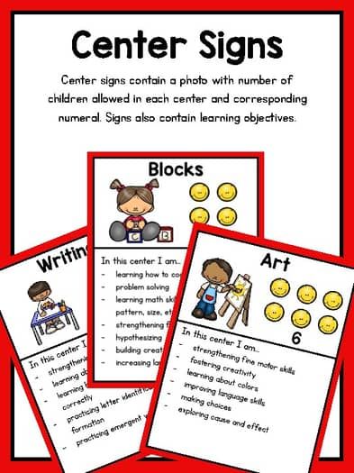 A Head Start Preschool | Teachers Pay Teachers Friends Writing, Classroom Center Signs, Learning Stories Examples, Preschool Center Signs, Friends Reading, Learning Centers Preschool, 6 Friends, Learning Stories, Preschool Teachers