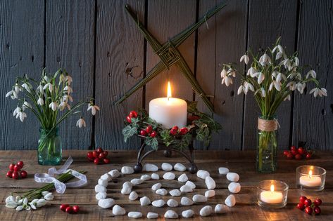 Imbolc / Candlemas 2018 | by memoryweaver Owl Wings, The Long Dark, 2k Wallpaper, St Brigid, Home Diy Ideas, Decoration For Home, Triple Goddess, Altar Decorations, Photography Wallpaper