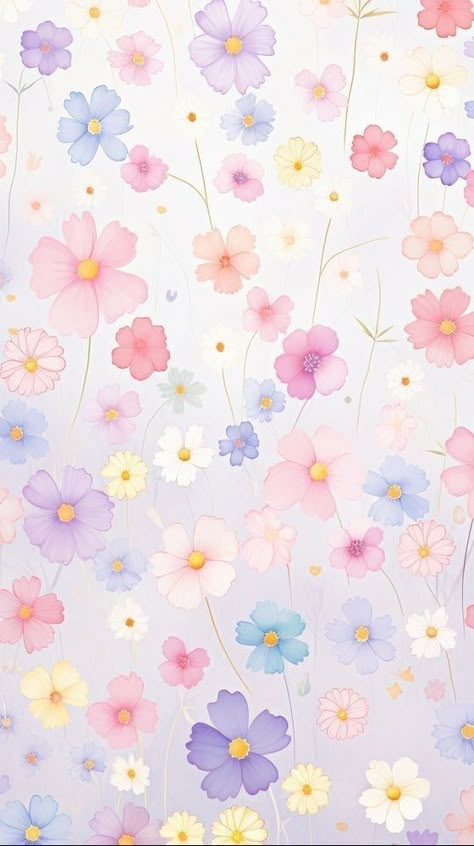 Pastel Print Wallpaper, Flower Pastel Wallpaper, Cute Wallpapers Flowers, Flowers Background Aesthetic, Pastel Flower Wallpaper, Cute Flowers Wallpaper, Pastel Flowers Wallpaper, Phone Wallpaper Flowers, Flower Background Aesthetic