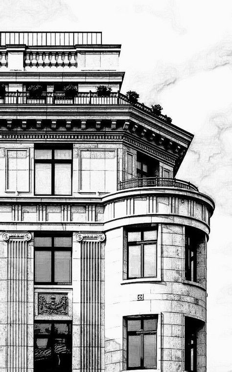 Crafting Exteriors with Imagination: Sketch Design Services Black And White Building Drawings, Interior Architecture Sketch, Dibujo Simple, Architecture Drawing Sketchbooks, Perspective Drawing Architecture, Interior Design Renderings, Building Sketch, Interior Architecture Drawing, Building Drawing