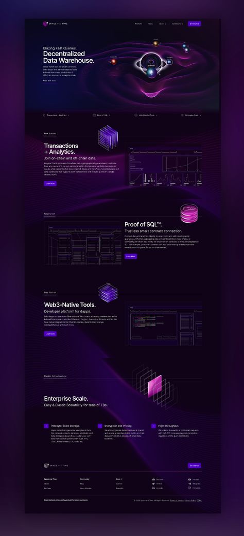 Website Design Dark Theme, Space Theme Website, Sci Fi Website Design, Purple Website Design Inspiration, Website Design Purple, Web Design Agency Website, Futuristic Website Design, Cyberpunk Website, Dark Mode Website