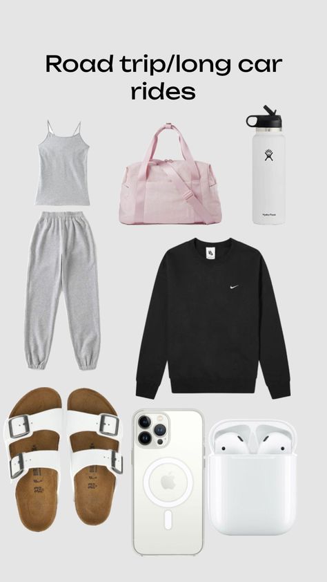 #roadtrip #outfitinspo Outfit Ideas For Road Trips, Journey Outfit, Summer Road Trip Outfit, Roadtrip Outfits, Car Road Trip, Car Journey, Road Trip Outfit, Trip Outfit, Road Trip Car