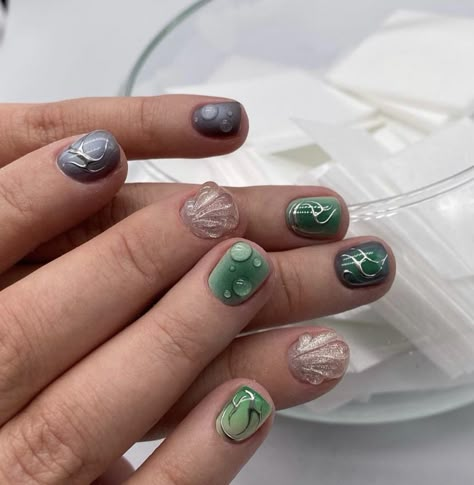 Nail Ideas 3d, Funky Nail Ideas, Mac Nails, Mens Nails, Punk Nails, Fantasy Nails, Subtle Nails, Grunge Nails, Basic Nails