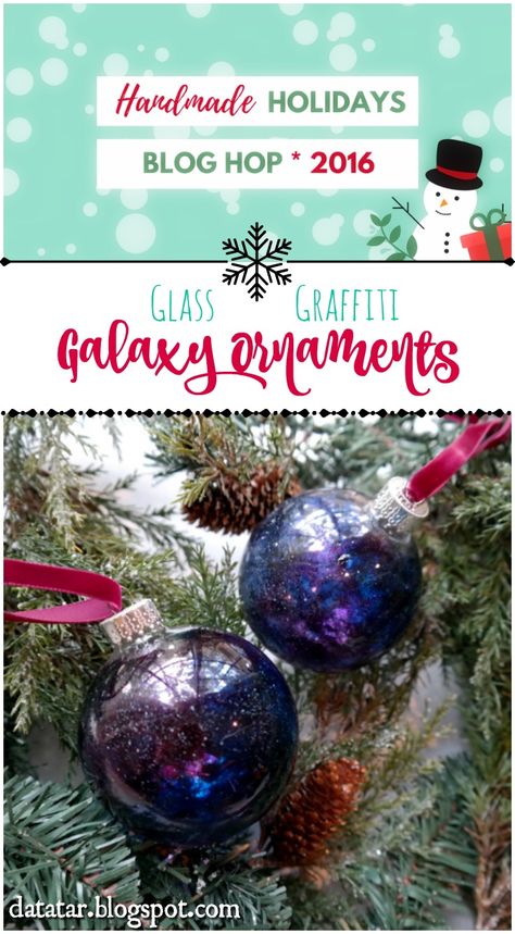 Video Tutorial - How to paint glass bulbs with Clearsnap Glass Graffiti to create galaxy Christmas ornaments that are out-of-this-world! How To Paint Glass, Galaxy Christmas, Christmas Crafts To Make And Sell, Christmas Party Crafts, Diy Galaxy, Handmade Holiday Gifts, Christmas Crafts To Make, Christmas Money, Crafts To Make And Sell