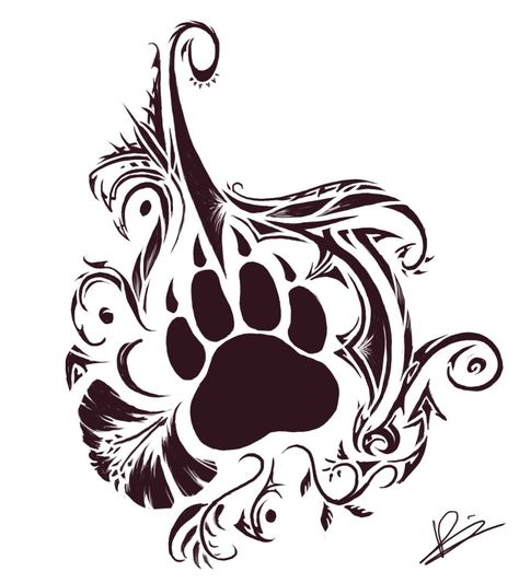 feminine bear tattoos | planning on getting this tattooed on my hip lower stomach Druid Tattoo, Bear Paw Tattoos, Botanisches Tattoo, Claw Tattoo, Bear Tattoo Designs, Maori Tattoos, Bear Tattoos, Paw Tattoo, Desain Quilling