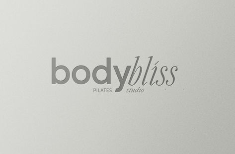 Body Bliss Pilates Studio Branding By Be Seen Branding Pilates Business Names, Pilates Studio Logo, Pilates Branding, Pilates Logo, Boutique Fitness Studio, Sleek Logo, Business Card Logo Design, Fitness Boutique, Studio Branding