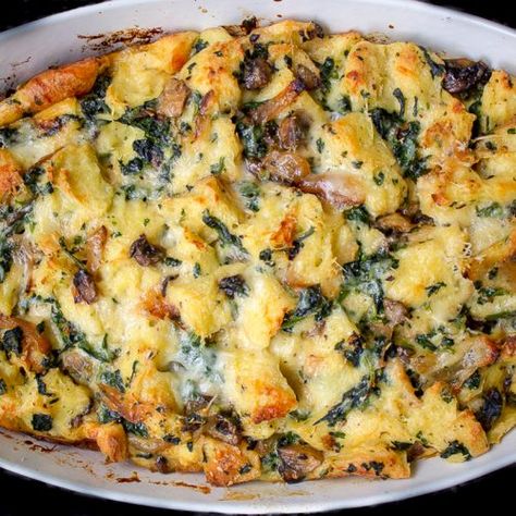 Strata Recipes Breakfast, Strata Recipes, Breakfast Strata, Make Ahead Brunch, Christmas Morning Breakfast, Cooks Illustrated, Christmas Brunch, Christmas Breakfast, Brunch Ideas