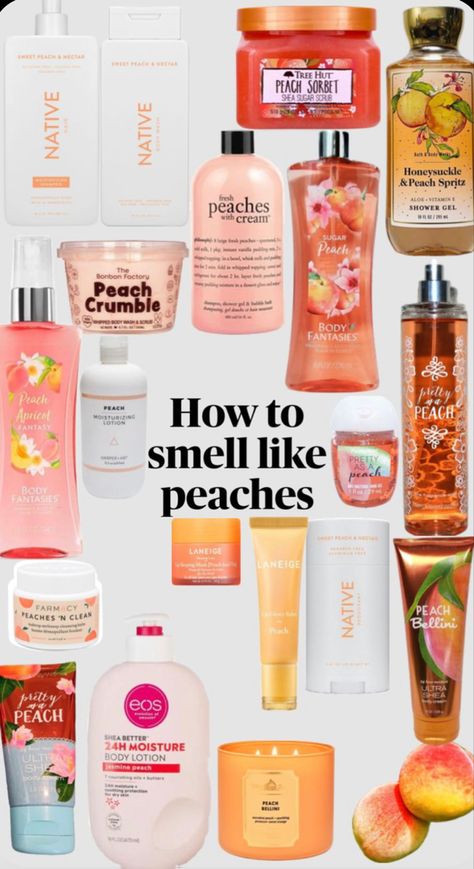 How To Smell Like Blue Raspberry, How To Smell Like A Peach, How To Smell Like Fruit All Day, Peach Smelling Products, How To Smell Like Grapefruit, What To Smell Like, How To Smell Like Fruits, Smell Good Combo Fruity, How To Smell Really Good