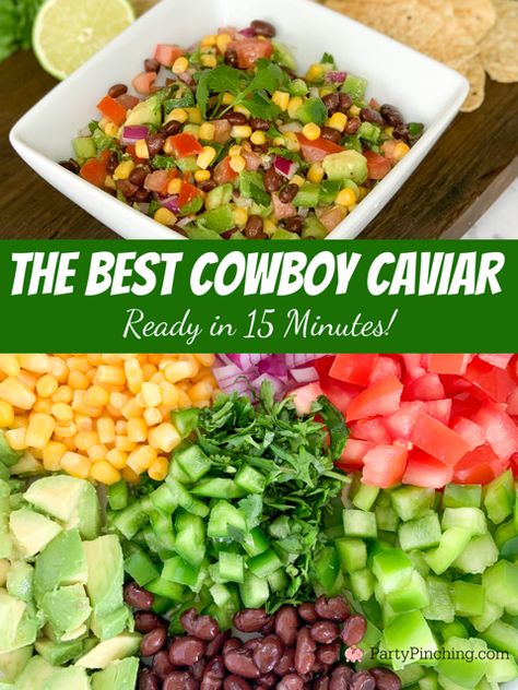 best cowboy caviar, best texas caviar, best easy cowboy caviar, 15 minute appetizer, best easy appetizer recipe ideas, gluten free appetizer dip recipes, fresh appetizer recipe tex mex appetizer cowboy caviar dip Easy Texas Caviar, Best Cowboy Caviar Recipe, Appetizer Dip Recipes, Texas Caviar Dip, Easy Cowboy Caviar, Cowboy Caviar Dip, Picnic Appetizers, Caviar Dip, Texas Caviar Recipe