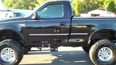 Ford Single Cab 97-03 F150 Mods, Ford F150 Interior, Ford F150 Lifted, F150 Lifted, Ford F150 Custom, 1996 Ford F150, Lifted Ford, Built Ford Tough, Classic Ford Trucks