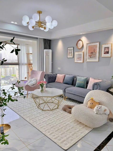 Luxury Living Room Decor, Elegant Living Room Decor, Apartment Living Room Design, Pink Living Room, Finding Inspiration, Living Room Design Decor, Home Design Living Room, Elegant Living Room, Decoration Inspiration