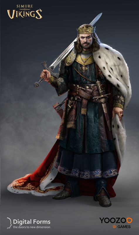 ArtStation - Characters for Simure Vikings game, Digital Forms Simure Vikings, Viking Character, Vikings Game, Warrior Concept Art, Heroic Fantasy, Viking Culture, Roleplay Characters, Vampire Art, Knight Art