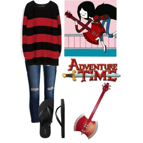 Marceline Cosplay Ideas, Adventure Time Outfits Style, Adventure Time Marceline Outfits, Marceline Aesthetic Outfits, Marceline Inspired Outfits, Adventure Time Outfits, Marceline Costume, Marceline Outfits, Adventure Time Costume