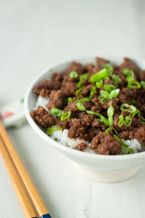 Beef Soboro and Japanese Sauce | Contemplating Sweets Beef Farming, Japanese Sauce, Japanese Beef, Mapo Tofu, Korean Beef, Ground Beef Recipes Easy, Hawaiian Food, Minced Meat, Japanese Dishes