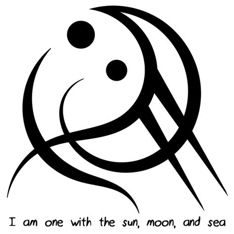 Sigil Athenaeum — “I am one with the sun, moon, and sea” sigil for... Witchy Tattoo Designs, Witchy Sigils, Sigil Symbols, Chinese Tattoo Designs, Protection Sigils, Symbols Tattoo, Witch Symbols, Cool Symbols, Sigil Tattoo