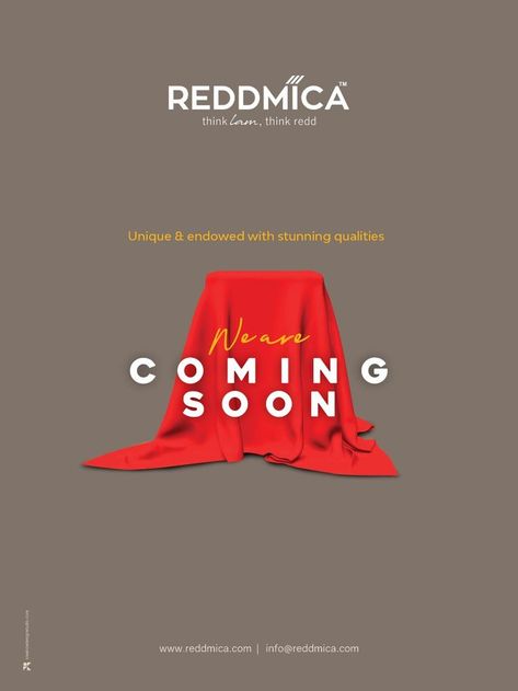 Coming Soon...Nexa...Reddmica Laminate #reddmica #silkmica #reddwood #nexa #highfive #interior #interiordesign #interiordecor #interiorstyling #architecture #architecturedesign #homedesign #homedecor #homefurniture #laminatemanufacturer #furnituremakeover #HomesweetHome #design #laminate #trending #luxurylaminates #laminates #interiors #instagood #instapic #picoftheday #decorativesurface #homedecor #surfacedesign #decorating #home #interiors #craftmanship #art #interiorstyle #inspiration Coming Soon Fashion Poster, Coming Soon Creative Design, Opening Soon Creative Ads, Product Teaser Poster Design, Coming Soon Creative Ads, Teaser Poster Design Ideas, Launch Campaign Ideas, Coming Soon Logo, Ads Creative Advertising Ideas