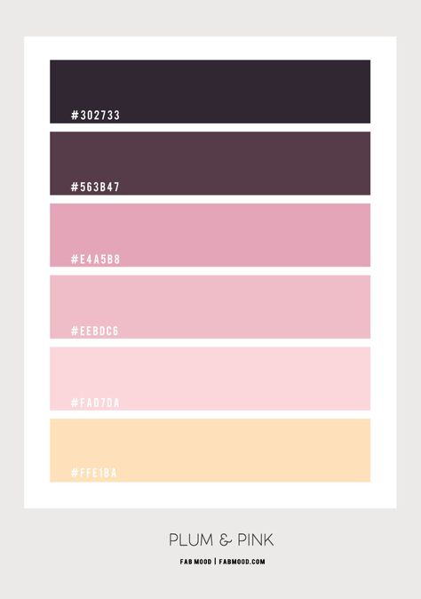 Pink and Plum Colour Scheme – Colour Palette #93 1 - Fab Mood | Wedding Colours, Wedding Themes, Wedding colour palettes Color Palette Mauve, Plum Color Scheme, Plum Color Palette, Sky Color Palette, Wedding Colour Palettes, Pink Colour Scheme, Fab Mood, Mood Wedding, Plum Colour