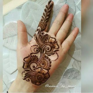 65+ Easy Mehndi Designs for Starters || Beginner-friendly mehndi designs | Bling Sparkle Mehndi Designs Finger, Mendi Design, Henna Hand Designs, Latest Arabic Mehndi Designs, Mehedi Design, Palm Mehndi Design, Mehendi Art, Heena Design, Tato Henna