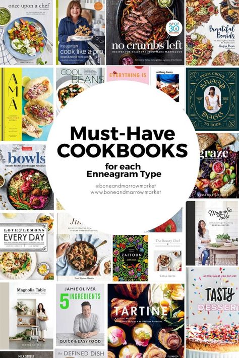 Explore the must-have cookbooks for each Enneagram Type. If you're looking to add to change up your routine, we have a cookbook we know you'll love.  #MustHaveCookbooks #CookbooksToBuy #CookbooksToRead #CookbooksForBeginners #EnneagramProducts #EnneagramGifts Must Have Cookbooks, Enneagram Type 3, Star Wars Advent Calendar, Advent Calendar Activities, Enneagram 9, The Beauty Chef, Personality Gifts, Best Cookbooks, Cozy Meals