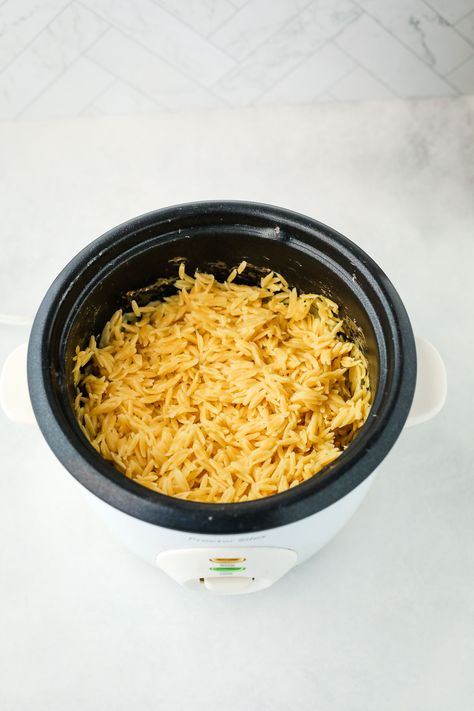 Rice Maker, How To Cook Orzo, Rice Cooker Recipes, Homemade Spaghetti Sauce, Orzo Recipes, Small Pasta, Orzo Pasta, Dinner Recipes Crockpot, Food Test