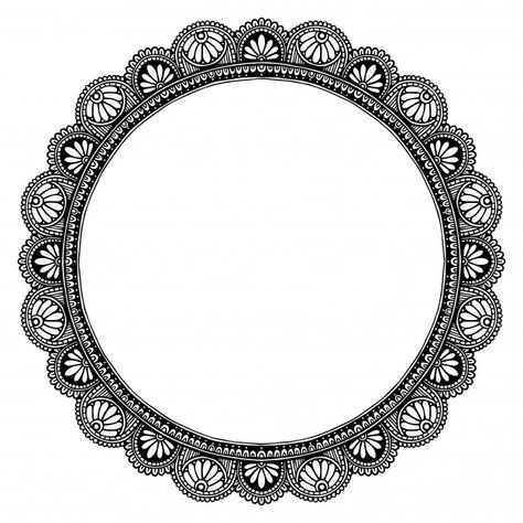 Mandala frame, oriental therapy Premium Vector | Premium Vector #Freepik #vector #flower #frame #floral #book Mandala Circle Design, Mirror Etching, Mandala Frame, Marco Floral, Mandala Wedding, Drawing Borders, Circle Mandala, Dancer Silhouette, Sand Blasting