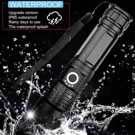 World's Most Powerful Tactical FlashlightOne flashlight to do it, all, our Flashlight isn't only the world's most powerful flashlight, it also includes tactical zoom, over 1000ft projection, indestructible quality, and is completely waterproof. Strong enough to turn night into day! Tactical Zoom USB Rechargeable, 10 Ho Super Bright Flashlight, Long Shot, Power Outage, Car Usb, Power Led, Led Flashlight, Rechargeable Batteries, Most Powerful, Micro Usb