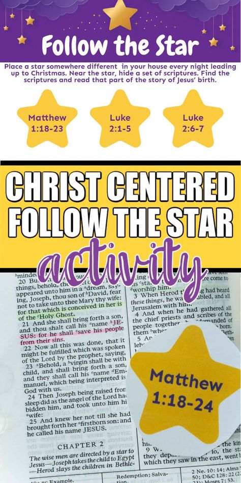 Lds Christmas Lesson, Star Activity, Christian Christmas Activities, Christmas Spiritual, Service Activities, Nativity Activity, Biblical Christmas, Lds Christmas, Jesus Was Born